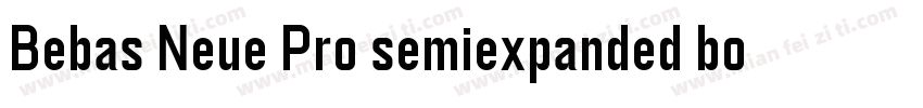 Bebas Neue Pro semiexpanded bold字体转换